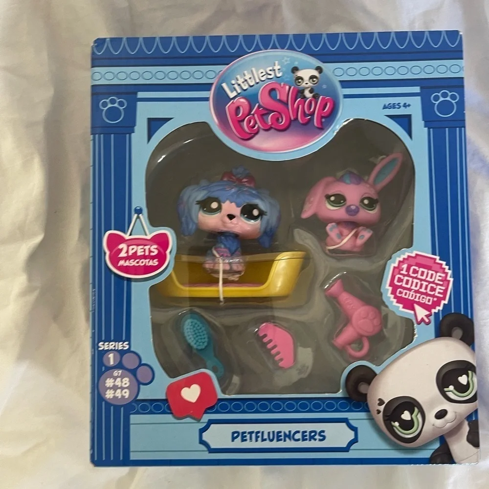 Paires Littlest Pet Shop Gen 7 Dog & Bunny Petfluencer #48 49 G7 LPS NEW
